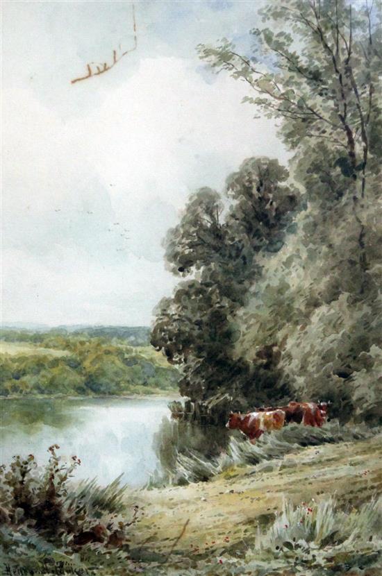 Henry H. Parker (1858-1930) The Thames at Cullam and At Goring, Surrey, 15 x 10.5in.